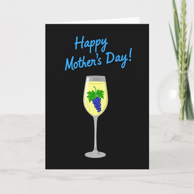 Tarjeta del Día de la Madre de Bayas Índigo (Anverso)