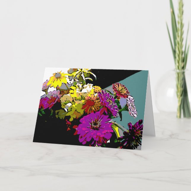 Tarjeta del Día de la Madre de Bouquet de asiento  (Anverso)