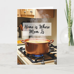 Tarjeta del Día de la Madre de Cocina Acogedora