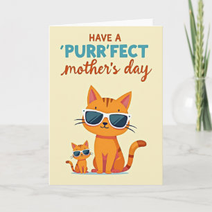 Tarjeta del Día de la Madre de Cool Cats