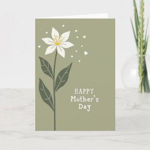Tarjeta del Día de la Madre de Corazones Flotantes