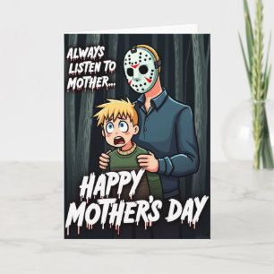 Tarjeta del Día de la Madre de Creepy Woods