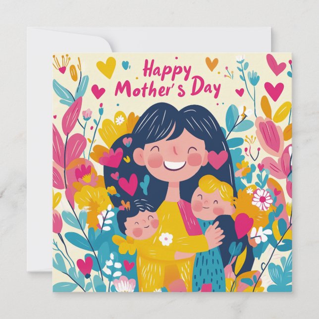 Tarjeta del día de la madre de cuento de hadas (Anverso)