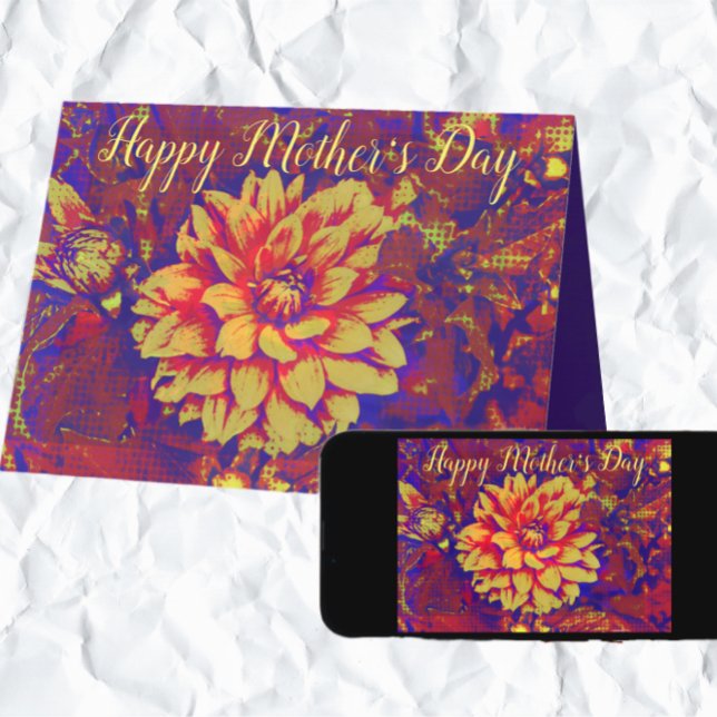 Tarjeta del día de la madre de Dahlia, audaz y her (Subido por el creador)