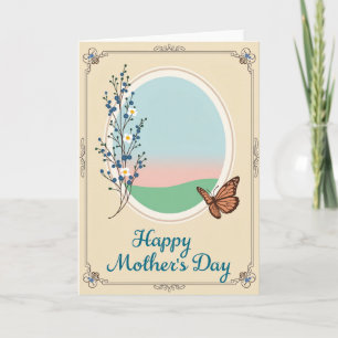 Tarjeta del Día de la Madre de Flor de Cerezo