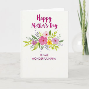 Tarjeta del Día de la Madre de Flor Silvestre