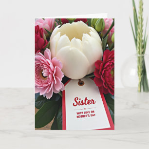 Tarjeta del Día de la Madre de Floral Sisters