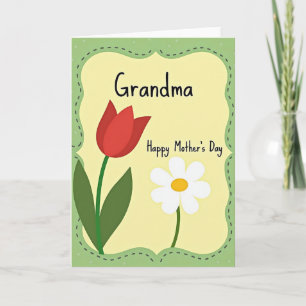 Tarjeta del Día de la Madre de Flores Encantadoras