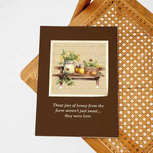 Tarjeta del Día de la Madre de Frasco de Miel enma