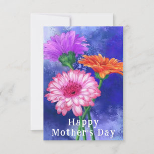 Tarjeta del Día de la Madre de Gerbera Daisies