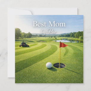 Tarjeta del Día de la Madre de Golf para Mamá