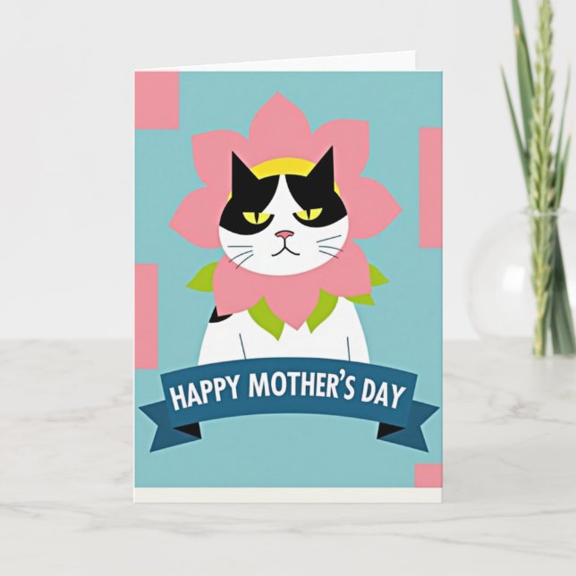 Tarjeta del Día de la Madre de Grumpy Cat (Anverso)