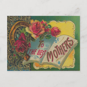 Tarjeta del Día de la Madre de herradura victorian