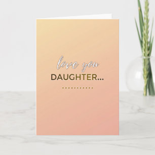Tarjeta del Día de la Madre de hija con melocotón