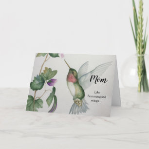 Tarjeta del día de la madre de Hummingbird