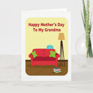 Tarjeta del Día de la Madre de la Abuela Acogedora