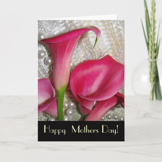 Tarjeta del Día de la Madre de la cala (Anverso)
