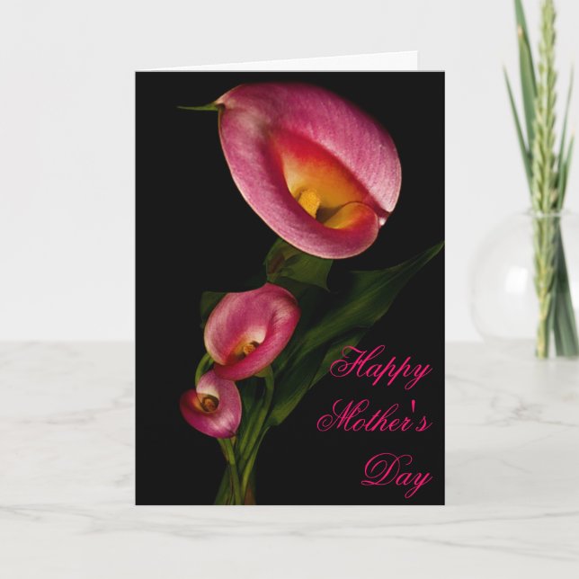 Tarjeta del Día de la Madre de la Calla Roja (Anverso)