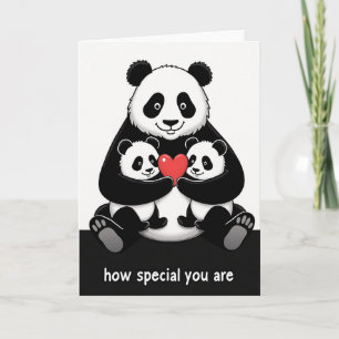 Tarjeta del Día de la Madre de la Familia del Oso