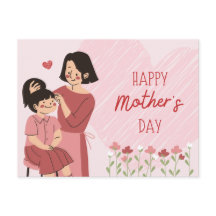 Tarjeta del Día de la Madre de la Hierba de la Hie