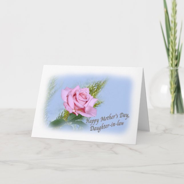 Tarjeta del Día de la Madre de la Hija (Anverso)