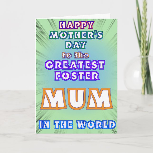Tarjeta del Día de la Madre de la Mamá de Póster (Anverso)