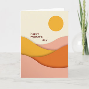 Tarjeta del Día de la Madre de la Orbe Dorada