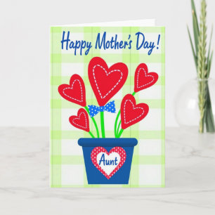 Tarjeta del Día de la Madre de la Planta del Coraz