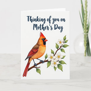 Tarjeta del Día de la Madre de la Rama del Pájaro