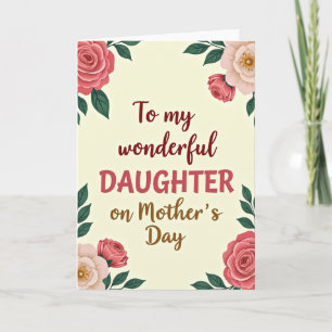 Tarjeta del Día de la Madre de las Hijas de Chevro