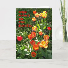 Tarjeta del Día de la Madre 'de los dos' - 'Tulips