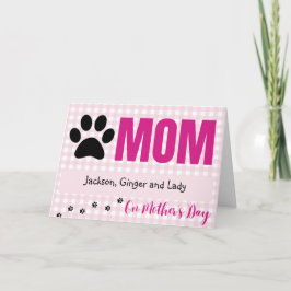 Tarjeta del Día de la Madre de los Mascotas