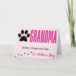 Tarjeta del Día de la Madre de los Mascotas - Abue