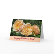 Tarjeta del día de la madre de los Rosas de la esc