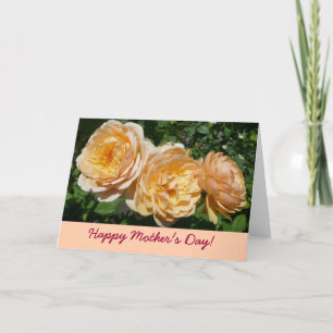 Tarjeta del día de la madre de los Rosas de la esc