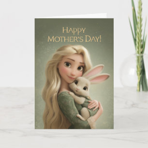 Tarjeta del Día de la Madre de Mamá Dulce y Bebé C