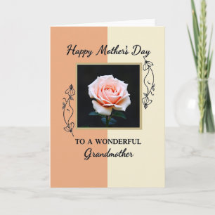 Tarjeta del Día de la Madre de Marfil de Melocotón