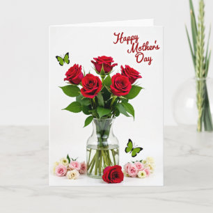Tarjeta del Día de la Madre de Mariposa