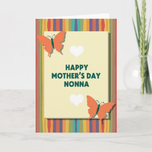 Tarjeta del Día de la Madre de Mariposas Turquesas