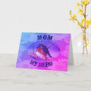 Tarjeta del día de la madre de mi héroe Bluebird