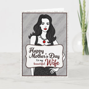 Tarjeta del Día de la Madre de Novela Gráfica