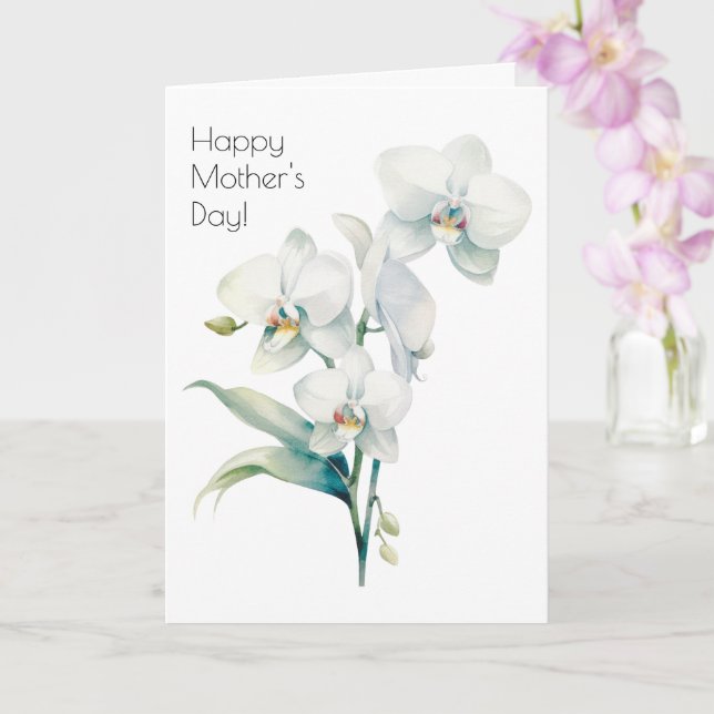 Tarjeta del Día de la Madre de Orquídea (Orquídea)