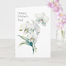 Tarjeta del Día de la Madre de Orquídea