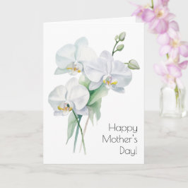 Tarjeta del Día de la Madre de Orquídea