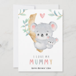 Tarjeta del día de la madre de osa mama linda | ad