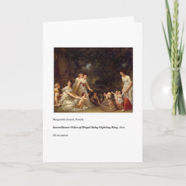 TARJETA DEL DÍA DE LA MADRE DE PELEO DE BEBÉS (Anverso)