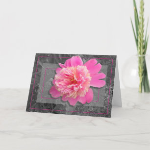 Tarjeta del Día de la Madre de Peony