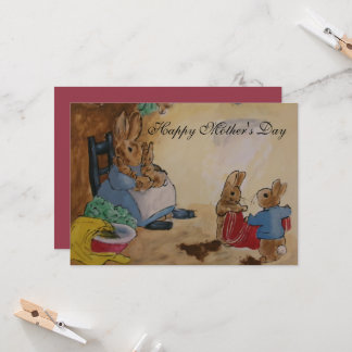 Tarjeta del Día de la Madre de Peter Rabbit
