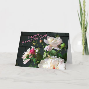 Tarjeta del Día de la Madre de Pink Peony
