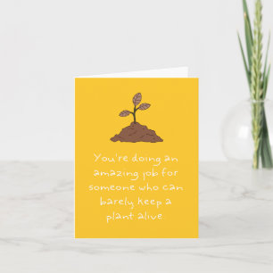 Tarjeta del Día de la Madre de Planta Muerta
